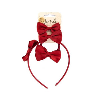Butterfly Bow Set Burgundy at Reavley Chemist GH