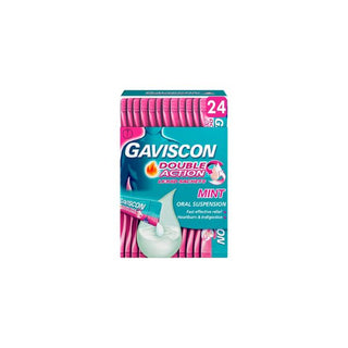 Gaviscon Double Action Liquid Sachets Mint Flavour 12s at Reavley Chemist Gh