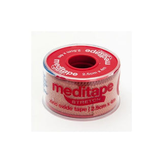Meditape Zinc Oxide Stretch Tape 2.5Cm X 4M at Reavley Chemist GH