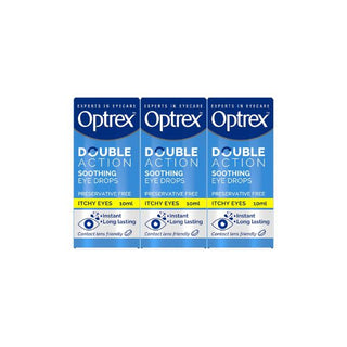 Optrex Double Action Soothing Eye Drops for Itchy Eyes at Reavley Chemist GH