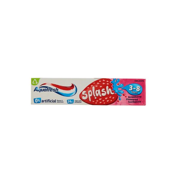 Splash Toothpaste Aquafresh Splash Strawberry Kids Toothpaste 3-8 Years – Reavley Chemist GH