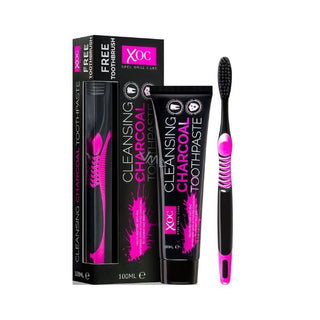 XOC Charcoal Tooth Paste & Brush 100ml at Reavley Chemist GH