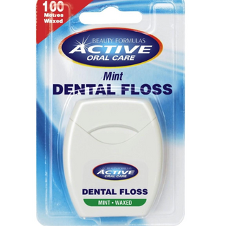Beauty Formulas Active Oral Care Waxed mint dental floss