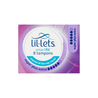 Lil-Lets Smartfit 8 Non-Applicator Super Plus Extra Tampons at Reavley Chemist GH