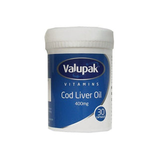 Valupak Cod Liver Oil 30 Capsules 400mg at Reavley Chemist gh