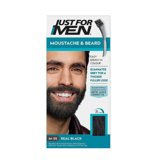 Just For Men Moustache & Beard M-55 Real Black at Reavley Chemist gh