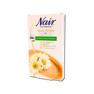 NAIR WAX STRIPS SENSITIVE SKIN x 16 at Reavley Chemist Gh
