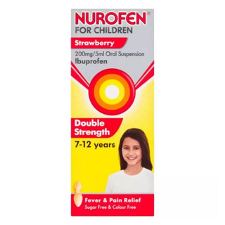 Nurofen for Children 200mg/5ml Oral Solution 100ml (Orange or Strawberry)