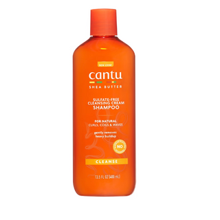 Cantu Sulfate-Free Cleansing Cream Shampoo with Shea Butter for Natural Hair, 13.5 OZ