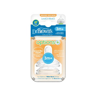 Dr Brown's Options+ Level 2 Teats 3M+ at Reavley Chemist GH