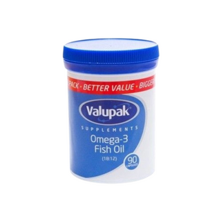 Valupak Omega 3 Fish Oil (18:12) 1000mg 90's Capsules