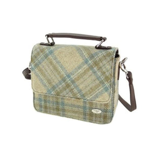 Glen Appin Harris Tweed Thurso Handbag Beige and Stewart