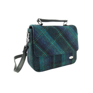 Glen Appin Harris Tweed Thurso Handbag Blue and Turquoise at Reavley Chemist GH