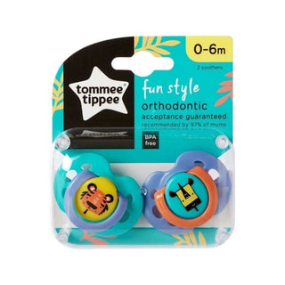 Tommee Fun Style Orth Soothers 2Pk AT REAVLEY CHEMIST GH