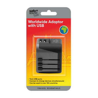 Worldwide Universal Adaptor With USB