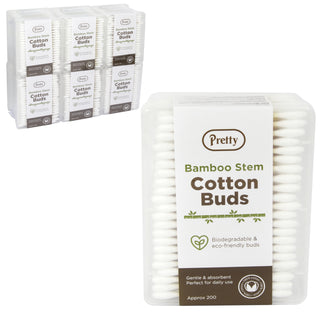 Pretty Cotton Buds 200s (Bamboo Stem)